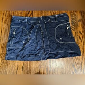 Women’s Nautica Navy Swim Skirt with Belt Size Medium